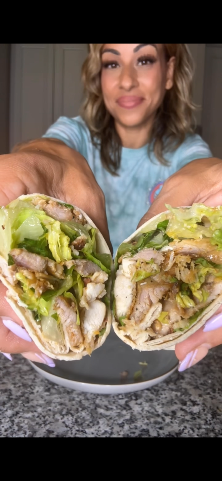 Chicken Bacon Caesar wraps