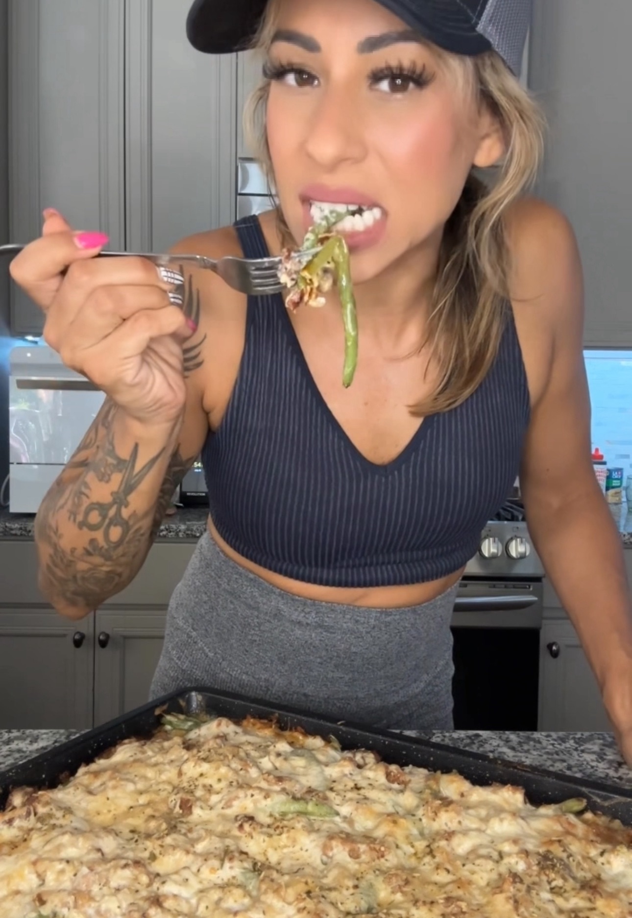 Sausage and green bean sheet pan meal