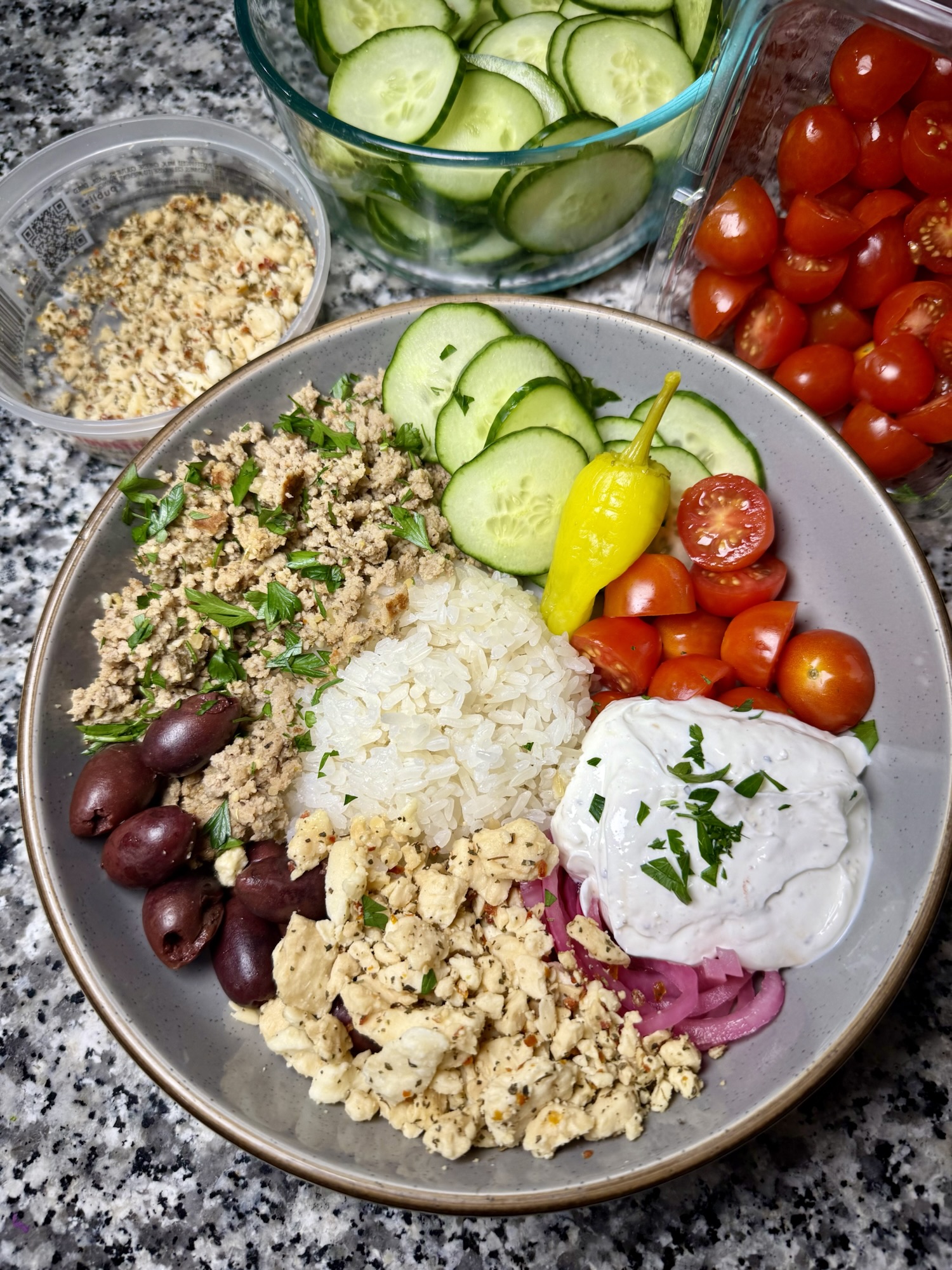 Easy Greek-Style Ground Turkey Plate — Because Chicken is Gross Right Now