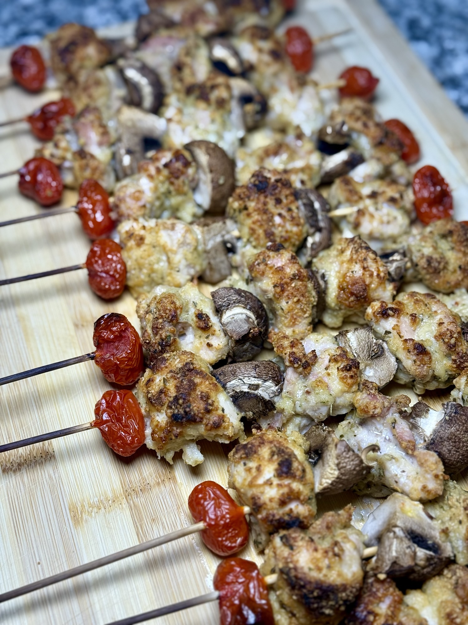 🍗 Crispy Parmesan Chicken Kebabs